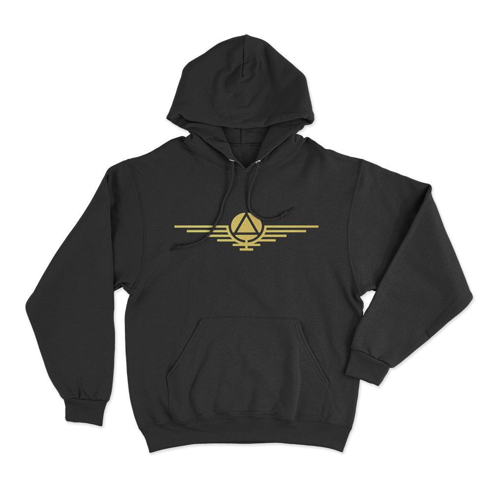 Gold Sigil Unisex Hoodie Black Gold Sigil Unisex Hoodie Black