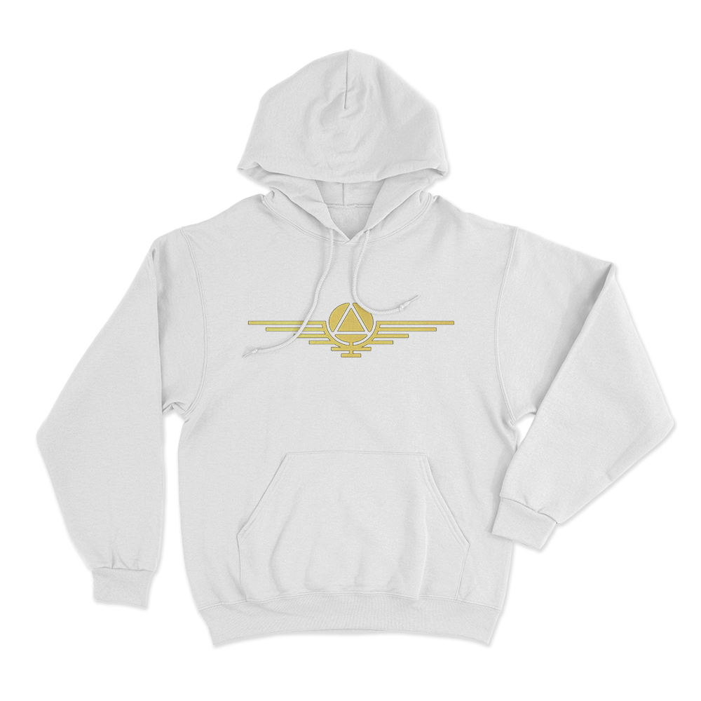 Gold Sigil Unisex Hoodie White Gold Sigil Unisex Hoodie White
