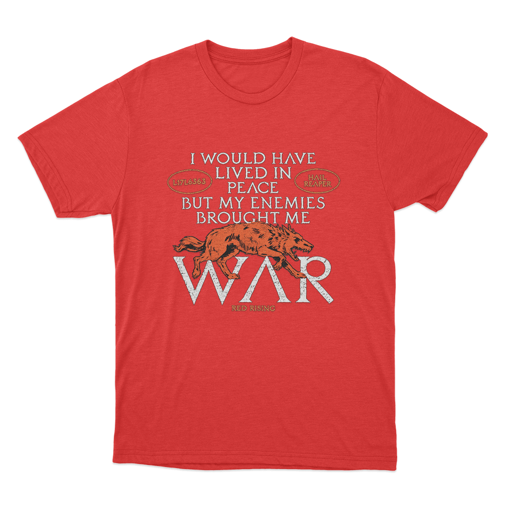 Lived In Peace Unisex T Shirt Red Lived In Peace Unisex T Shirt Red