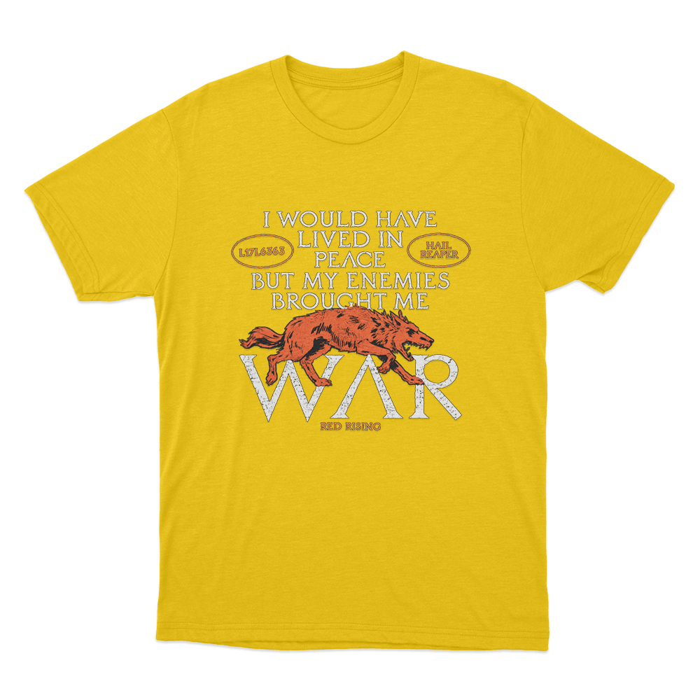 Lived In Peace Unisex T Shirt Yellow Lived In Peace Unisex T Shirt Yellow