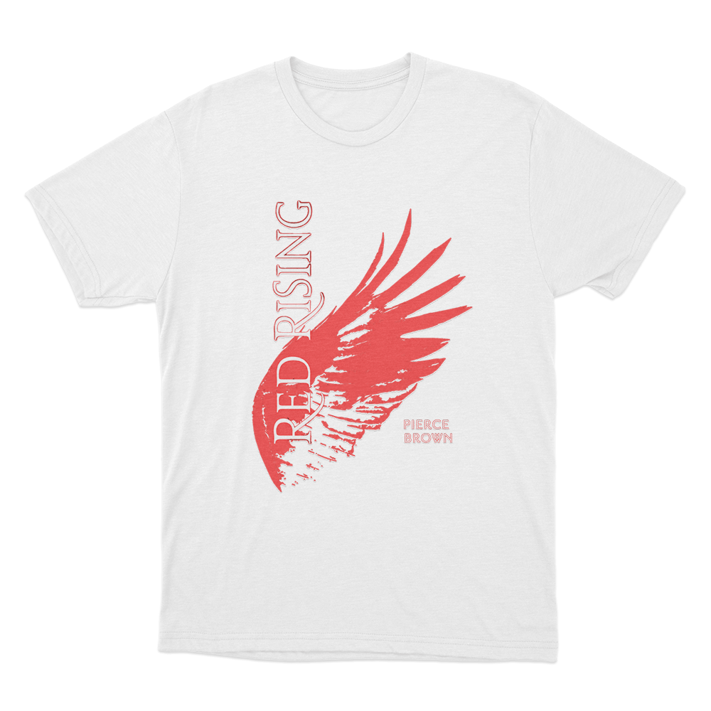 Red Rising Cover Unisex T Shirt White Red Rising Cover Unisex T Shirt White
