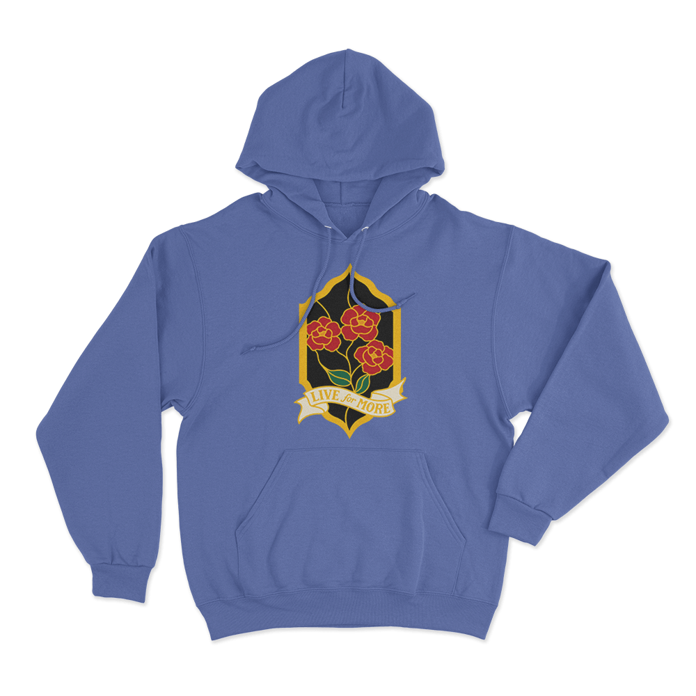 Red Rising Live For More Crest Unisex Hoodie Blue Red Rising Live For More Crest Unisex Hoodie Blue