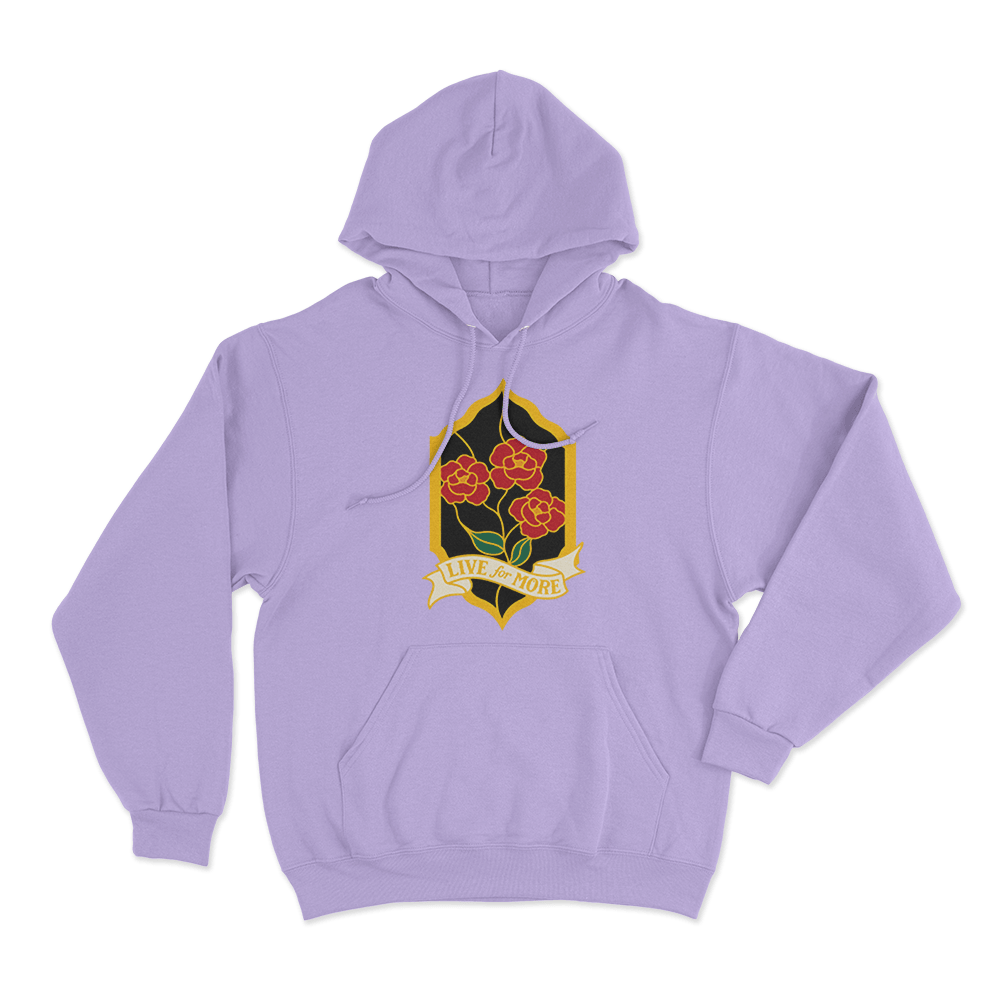 Red Rising Live For More Crest Unisex Hoodie Purple Red Rising Live For More Crest Unisex Hoodie Purple