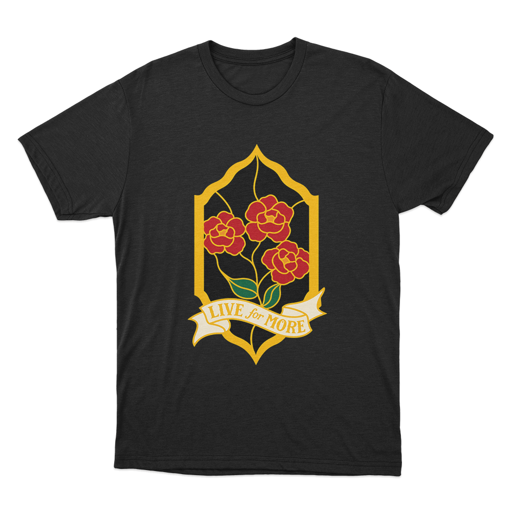 Red Rising Live For More Crest Unisex T Shirt Black Red Rising Live For More Crest Unisex T Shirt Black