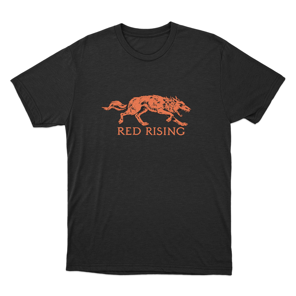 Red Rising Wolf Unisex Unisex T Shirt Black Red Rising Wolf Unisex Unisex T Shirt Black