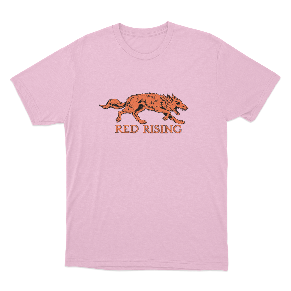 Red Rising Wolf Unisex Unisex T Shirt Pink Red Rising Wolf Unisex Unisex T Shirt Pink