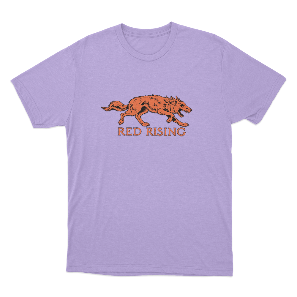 Red Rising Wolf Unisex Unisex T Shirt Purple Red Rising Wolf Unisex Unisex T Shirt Purple