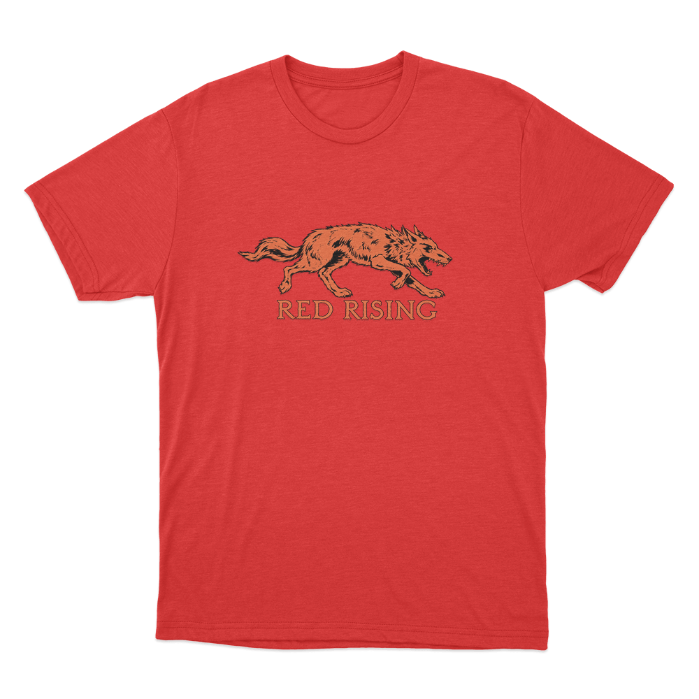 Red Rising Wolf Unisex Unisex T Shirt Red Red Rising Wolf Unisex Unisex T Shirt Red
