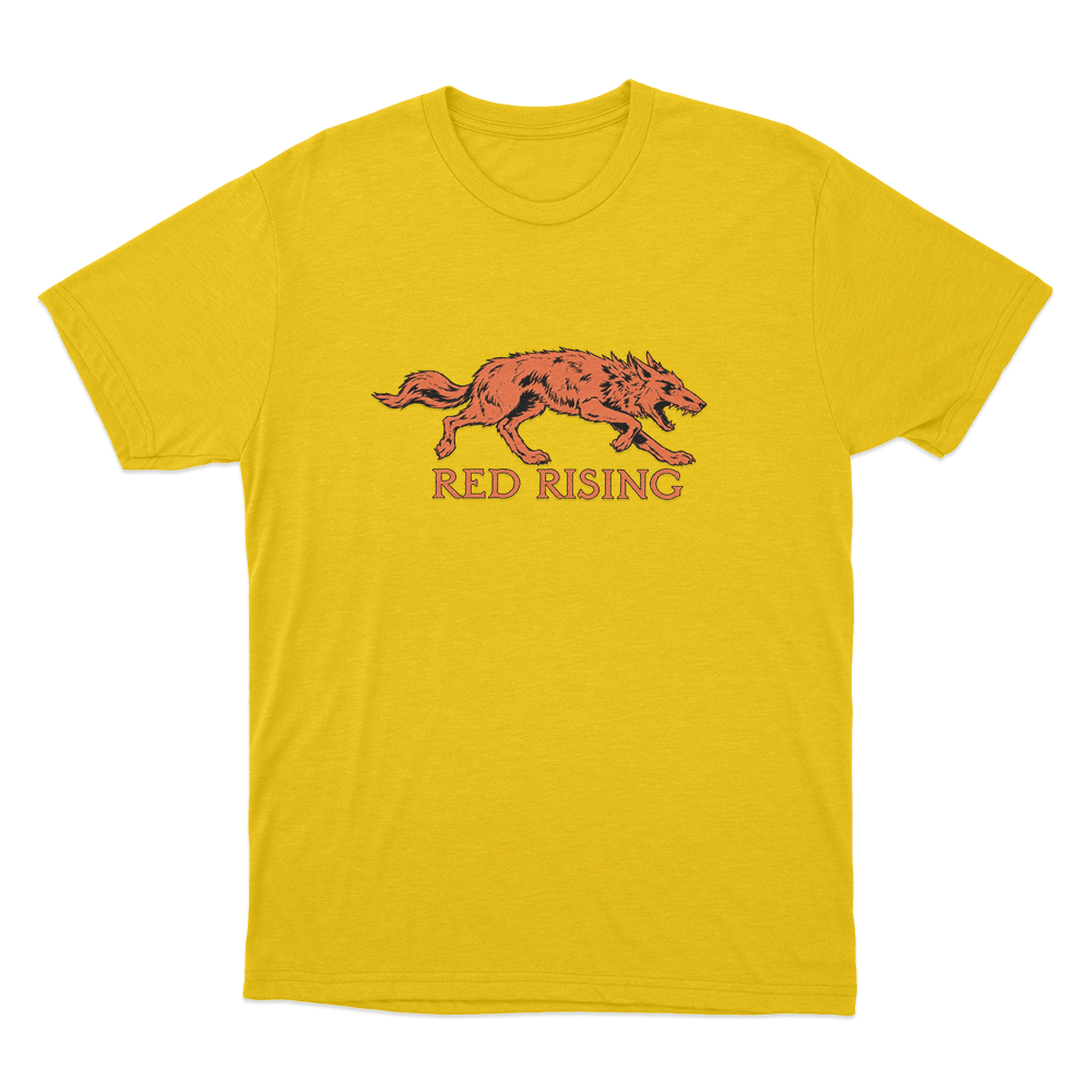Red Rising Wolf Unisex Unisex T Shirt Yellow Red Rising Wolf Unisex Unisex T Shirt Yellow